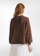 MARBLED COMFORT SWEATSHIRT - BROWN - COFFEE BROWN | DEHA