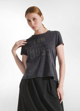 MARBLED GRAPHIC T-SHIRT - BLACK - Tinto in Capo | DEHA