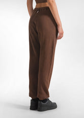 JOGGER MARMORIZZATO IN FELPA COMFORT MARRONE - COFFEE BROWN | DEHA