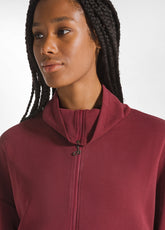 SOFT TOUCH FULL ZIP SWEATSHIRT - RED - CORDOVAN RED | DEHA