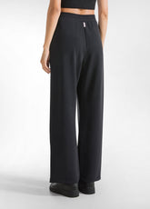 SOFT TOUCH STRAIGHT LEG PANTS - BLACK - BLACK | DEHA