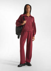 SOFT TOUCH STRAIGHT LEG PANTS - RED - CORDOVAN RED | DEHA