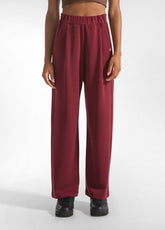 SOFT TOUCH STRAIGHT LEG PANTS - RED - CORDOVAN RED | DEHA