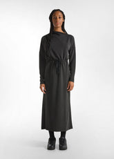 SOFT TOUCH LONG DRESS - BLACK - BLACK | DEHA