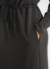 SOFT TOUCH LONG DRESS - BLACK - BLACK | DEHA