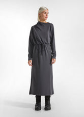 SOFT TOUCH LONG DRESS - GREY - LEAD GREY | DEHA