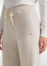 LUREX PALAZZO PANTS - WHITE - CREAM | DEHA