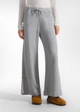 LUREX PALAZZO PANTS - GREY - GREY MELANGE | DEHA