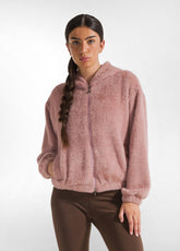 FULL-ZIP FLUFFY HOODIE - PINK - Soul | DEHA