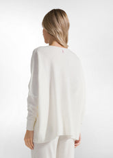 PULLOVER AMPIO MISTO LANA BIANCO - MILK WHITE | DEHA