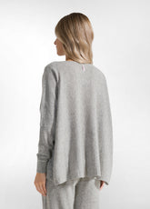 PULLOVER AMPIO MISTO LANA GRIGIO - GREY MELANGE | DEHA