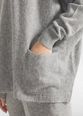 PULLOVER AMPIO MISTO LANA GRIGIO - GREY MELANGE | DEHA