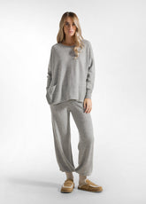 PULLOVER AMPIO MISTO LANA GRIGIO - GREY MELANGE | DEHA