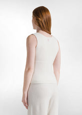 CANOTTA LUONGE A MAGLIA BIANCO - MILK WHITE | DEHA