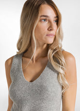 LOUNGE KNITTED TOP - GREY - GREY MELANGE | DEHA