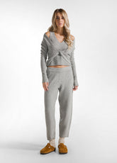 LOUNGE STRICK-TANKTOP - GRAU - GREY MELANGE | DEHA