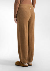 LOUNGE KNITTED CARROT-FIT PANTS - BROWN - GLACE' BROWN | DEHA