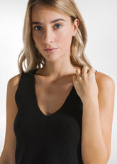 LOUNGE STRICK-TANKTOP - SCHWARZ - Warm und gemütlich | DEHA