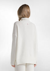 PULLOVER LOUNGE COLLO ALTO BIANCO - MILK WHITE | DEHA