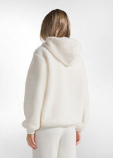 LINED TEDDY JACKET - WHITE - MILK WHITE | DEHA