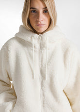 REISSVERSCHLUSS JACKE AUS TEDDYSTOFF - WEISS - MILK WHITE | DEHA