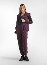 FELPA BIKER IN COTONE ORGANICO VIOLA - PLUM VIOLET | DEHA