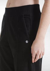 PANTALONE IN FELPA DI COTONE ORGANICO NERO - BLACK | DEHA