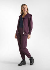 PURPLE BRUSHED COTTON BIKER SUIT - SHOP BY LOOK | DEHA