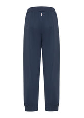 PANTALONE IN FELPA DI COTONE ORGANICO BLU - NIGHT BLUE | DEHA