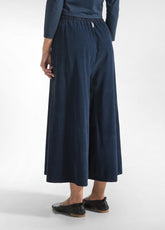 LIGHT CORDUROY COULOTTE PANTS - BLUE - NIGHT BLUE | DEHA