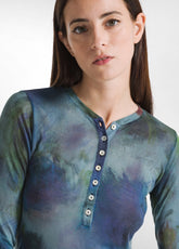 PRINTED LYOCELL SERAFINO T-SHIRT - OTHER - PAINTED BLUE | DEHA