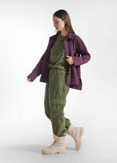 KOMFORT HEMD AUS SWEATSTOFF - LILA - PLUM VIOLET | DEHA