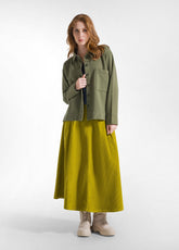 CAMICIA IN FELPA COMFY VERDE - OLIVE GREEN | DEHA