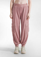 CORDUROY CARGO PANTS - PINK - MISTY ROSE | DEHA