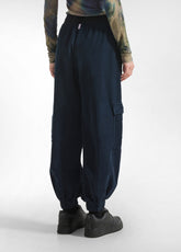 CORDUROY CARGO PANTS - BLUE - NIGHT BLUE | DEHA