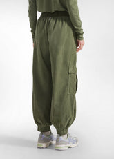 CORDUROY CARGO PANTS - GREEN - OLIVE GREEN | DEHA