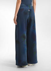 PANTALONE PALAZZO STAMPATO OTHER - PAINTED BLUE | DEHA