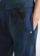 PANTALONE PALAZZO STAMPATO OTHER - PAINTED BLUE | DEHA