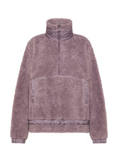 TEDDY-SWEATSHIRT MIT HALBEM REISSVERSCHLUSS - LILA - Komplett neue Kollektion | DEHA