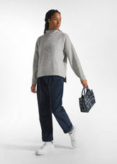 CORDUROY PLEATED PANTS - BLUE - Tinto in Capo | DEHA