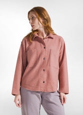 LIGHT BOILED WOOL SHIRT - PINK - MISTY ROSE | DEHA