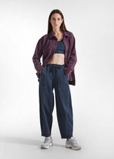 PANTALONE BALLOON IN GABARDINE DI MODAL BLU - Tinto in Capo | DEHA