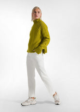 PANTALONE DRITTO IN GABARDINE DI MODAL BIANCO - MILK WHITE | DEHA