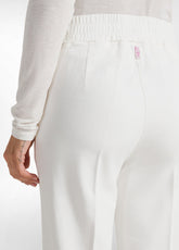 PANTALONE DRITTO IN GABARDINE DI MODAL BIANCO - MILK WHITE | DEHA