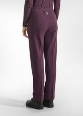 MODAL GABARDINE STRAIGHT PANTS - PURPLE - PLUM VIOLET | DEHA