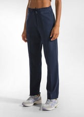 MODAL GABARDINE STRAIGHT PANTS - BLUE - NIGHT BLUE | DEHA