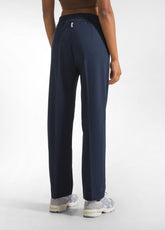 MODAL GABARDINE STRAIGHT PANTS - BLUE - NIGHT BLUE | DEHA