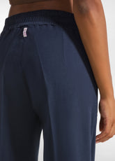 PANTALONE DRITTO IN GABARDINE DI MODAL BLU - NIGHT BLUE | DEHA