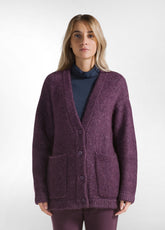 CARDIGAN SOFFICE VIOLA - PLUM VIOLET | DEHA