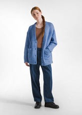 FLUFFY CARDIGAN - BLUE - SKY BLUE | DEHA